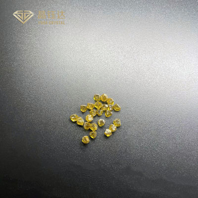 Żółte nieoszlifowane syntetyczne pojedyncze diamenty HPHT do narzędzi skrawających