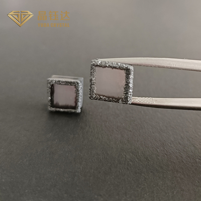 6,0Ct Up Lab Created Diamonds Square EFG Color CVD Surowe diamenty