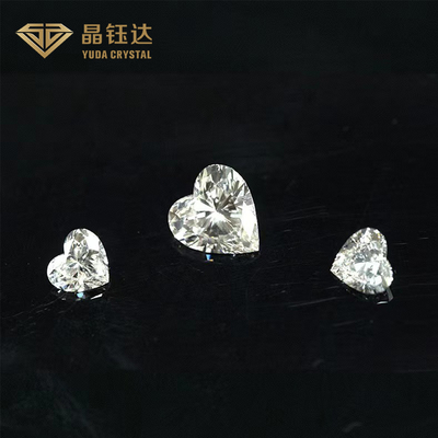 Dostosowany kształt serca Biały VS Real Lab Grown Diamond polerowany na prezenty dla kochanków