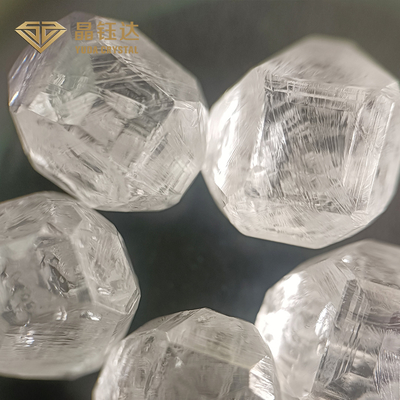 Okrągły HPHT Diamenty surowe 8.0ct Diamenty uprawiane w laboratorium Biały kolor VVS VS